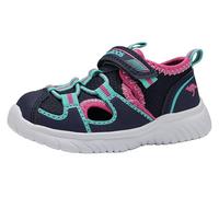 KangaROOS Garçon Fille Ki-jumplite Ev Sandale, DK Navy Daisy Pink, 21 EU