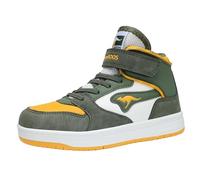KangaROOS Garçon Unisex Kinder K-CP Rim Mid Ev Basket, Military Green Egg Yolk, 29 EU