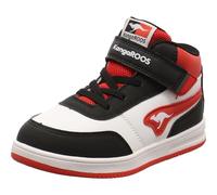 KangaROOS Garçon Unisex Kinder K-CPI Tive Mid EV Basket, Jet Black/Fiery Red, 28 EU