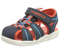KangaROOS Garçon Unisex Kinder K-grobi Sandale, Bleu Marine et Orange, 26 EU