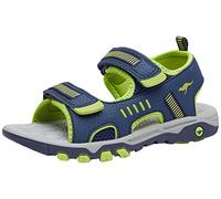 KangaROOS Garçon Unisex Kinder K-Logan Sneakers Basses, Bleu (Dark Navy/Lime 4054), 34 EU