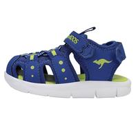 KangaROOS Garçon Unisex Kinder K-Mini Sandale, Bleu Marine/Citron Vert, 23 EU
