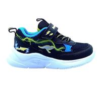 KangaROOS Garçon Unisex Kinder K-NY Peppa Ev Basket, Noir Jais Jaune Fluo, 22 EU