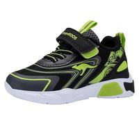 KangaROOS Garçon Unisex Kinder K-SLB Reef Ev Basket, Noir de Jais et Citron Vert, 23 EU