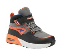 KangaROOS Garçon Unisex Kinder K-XI Creed Mid EV Basket, Charcoal/Flame, 24 EU
