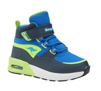 KangaROOS Garçon Unisex Kinder K-XI Creed Mid EV Basket, DK Navy/Lime, 24 EU