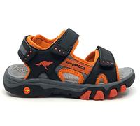 KangaROOS K-Celtic Stan Sandale, Jet Black Neon Orange, 34 EU