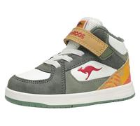 KangaROOS K-CPI Kalino Mid Ev Baskets Unisexes pour Enfant, Chaussures Militaires Green Leafy Jumpers, 25 EU
