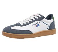 KangaROOS K-NES Larry Baskets pour Homme, Blanches, Noir Jais et Noir, Taille 44 UE