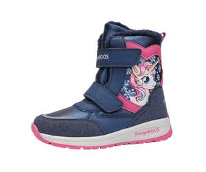 KangaROOS K-PE Calum V RTX SL Botte de Neige, K Blue Daisy Pink Unicorn, 32 EU