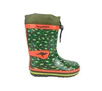 KangaROOS K-Rain Botte de Pluie, Dino Vert Militaire, 24 EU