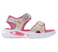 KangaROOS K-SLS Poney Sandale, Vapor Grey Daisy Pink, 30 EU