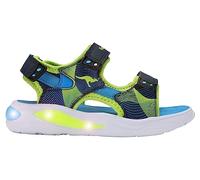 KangaROOS K-SLS Ruffy Sandale, DK Navy Lime, 31 EU