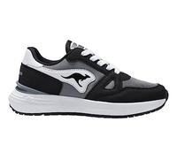 KangaROOS K-Sneak Jay Basket, Jet Black Steel Grey, 34 EU