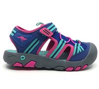 KangaROOS K-Trek Trail Sandale, Midnight Blue Fandango Pink, 34 EU