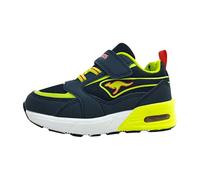 KangaROOS K-XI Reto Ev Baskets pour bébé garçon, DK Navy Lime, 22 EU