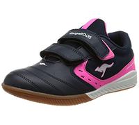 KangaROOS K5-Court V Basket, Bleu Marine Fluo Rose foncé, 26 EU