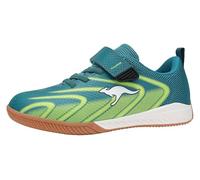 KangaROOS K5-Glider Ev Chaussures de Sport, Bleu Sarcelle, Citron Vert, 36 EU