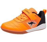 KangaROOS K5-Super Court EV Sneaker, Orange Fluo Jet Black 7950, 27 EU