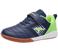 KangaROOS K5-Super Court EV Sneaker, Bleu Marine Foncé Citron Vert 4054, 37 EU