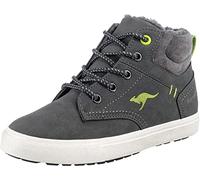 KangaROOS KAVU X Basket, Gris Acier/Citron Vert, 28 EU