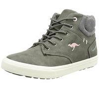 KangaROOS KAVU X Baskets Montantes pour garçon Marron, Steel Grey Dusty Rose, 38 EU