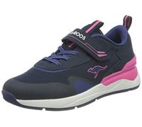 KangaROOS KD-Gym Ev, Basket Femme, Bleu Marine foncé Fandango Rose 4294, 37 EU