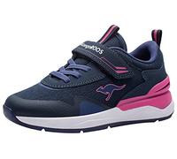KangaROOS KD-Gym Ev, Basket Femme, Bleu Marine foncé Fandango Rose 4294, 38 EU
