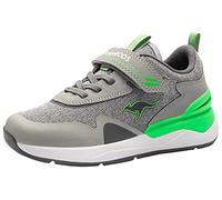 KangaROOS KD-Gym Ev Basket, Vapor Grey Neon Green 2198, 28 EU
