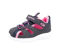 KangaROOS Ki-Rock Lite V, Sandales Mixte Enfant, Bleu Dark Navy Daisy Pink 4204, 24 EU Étroit