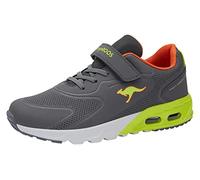 KangaROOS KX-Giga EV Baskets unisexes, gris acier/citron vert, 39 EU, Gris acier/citron vert, 39 EU