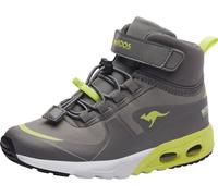 KangaROOS KX-Hydro High-Top Enfants Baskets Unisexes Imperméables Gris/Jaune , Taille:35 EU