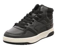 KangaROOS Mixte K-Draft Tony Mid Basket, Noir de Jet, Beige Froid, 36 EU