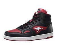 KangaROOS Mixte K-Slam Point Mid Basket, Noir de Jais Rouge, 42 EU