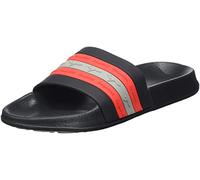 KangaROOS Mixte K-Slide Stripe Sandale, Noir de Jais et Rouge, 41 EU