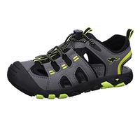 KangaROOS Mixte K-Trek Jam Sandale, Steel Grey Limetta, 35 EU