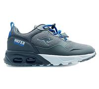 KangaROOS Mixte Kx-Raptor Low Basket, Gris Acier et Bleu Ciel, 35 EU