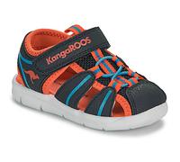 KangaROOS Garçon Unisex Kinder K-Grobi Sandale, DK Navy Orange, 30 EU