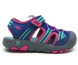 KangaROOS Sandales K-Trek Trail pour femme, Midnight Blue Fandango Pink, 37 EU