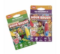 Kangatoys Aqua Brush 2 Pack | Old Testament # 1 et Old Testament # 2 Couleur avec les livres d'activite de l'eau Bible ecole prescolaire religion