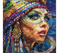 KANGBAWA Peinture par Numéro Kits Fille égyptienne et serpent (1) Peintures Acryliques pour Adultes Enfants Seniors Débutant Peinture à l'huile de Bricolage -16x20 Pouces (sans Cadre)