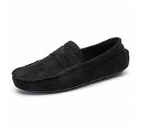 Kanggrei Mocassins décontractés for Hommes en Daim Vamp Driver Style de Conduite Mocassins Classiques Confortables à Enfiler Mocassins Penny for Hommes (Color : Noir, Size : 42 EU)