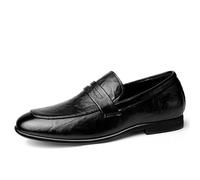 Kanggrei Mocassins habillés for Hommes, Bout Rond, Couleur Unie, en Similicuir, Chaussures d'extérieur à Enfiler(40 EU)