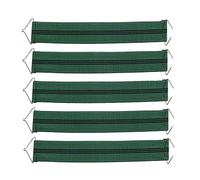 KangHing 5 pcs Chaise Ceintures Renforcées Gravité Chaise Accessoires Chaise Longue Bandes Élastiques Patio Fauteuil Inclinable Kit De Réparation pour Canapé/Canapé/Chaise (Vert)