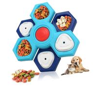 Kangnice Mangeoire lente rotative pour chien - Jouet puzzle pour éviter l'étouffement - Favorise une alimentation sûre - Enrichissement de la santé - Amusant et interactif