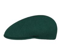 Kangol 504 Flexfit Casquette plate en laine avec visière, vert foncé, XL