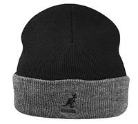 Kangol Acrylic Cuff Pull-on Bonnet, Noir (Black/Dark Flannel), (Taille Fabricant: One Size) Mixte