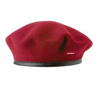Kangol Beret Monty Femme/Homme - Basque en Laine avec Passepoil Printemps-ete Hiver - M (56-57 cm) Rouge