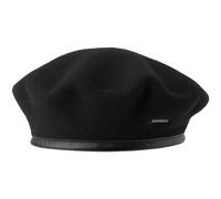 Kangol Béret Monty béret Basque en Laine (XL (60-61 cm) - Noir)