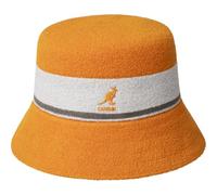 Kangol Bermuda Stripe Bucket Chapeau cloche Rose/M, Kumquat électrique, Medium
